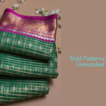 Green Bold Pattern Saree