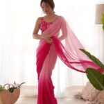 pink Saree